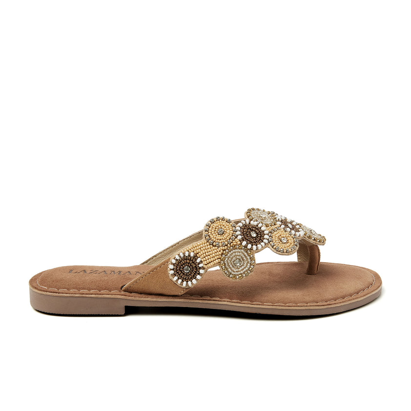 Julia Damen-Zehentrenner Beige