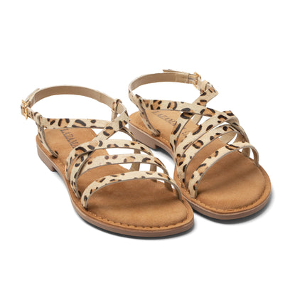Zuza Damen Sandalen Leopard