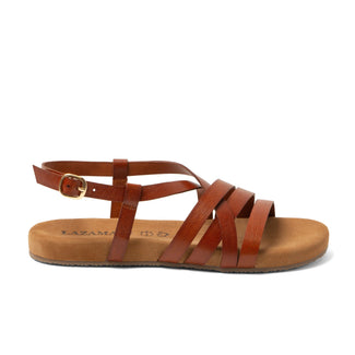 Lotta Damen Leder-Sandalen Tan