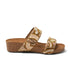 Dagmar Damen Leder-Pantoletten Beige
