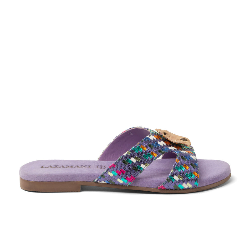 Hailey Damen Leder-Pantoletten Lilac