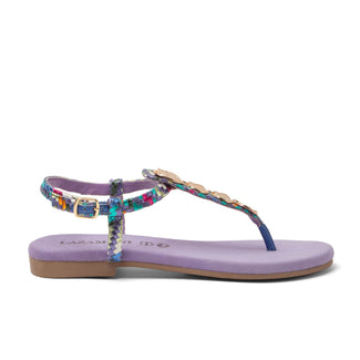 Lynn Damen Leder-Sandalen Lilac