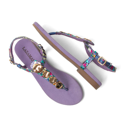 Lynn Damen Leder-Sandalen Lilac