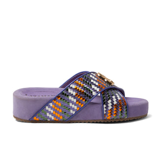 Lizzy Damen Leder-Pantoletten Lilac
