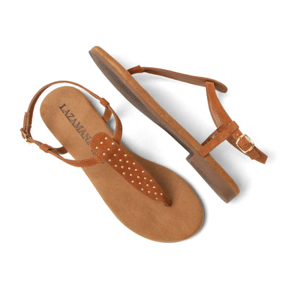 Minu Damen Wildleder-Sandalen Tan