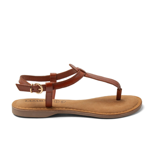 Imme Damen Ledersandalen Tan