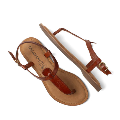 Imme Damen Ledersandalen Tan