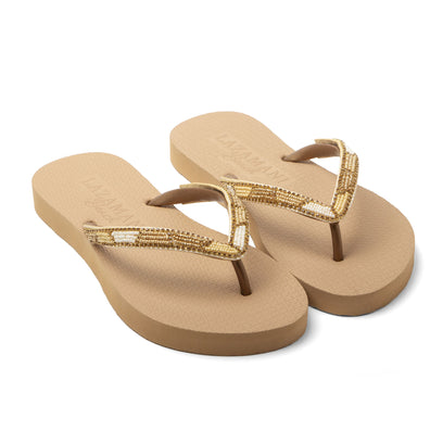 Fraser Beach Damen Flip Flops Beige