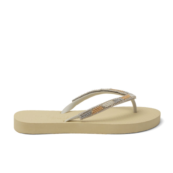 Fraser Beach Damen Flip Flops Offwhite