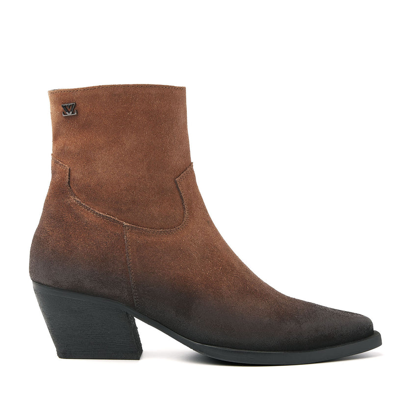 Damen-Stiefeletten 85.632 Cognac