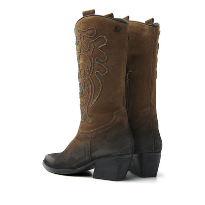 Damen-Stiefel 85.633 Cognac