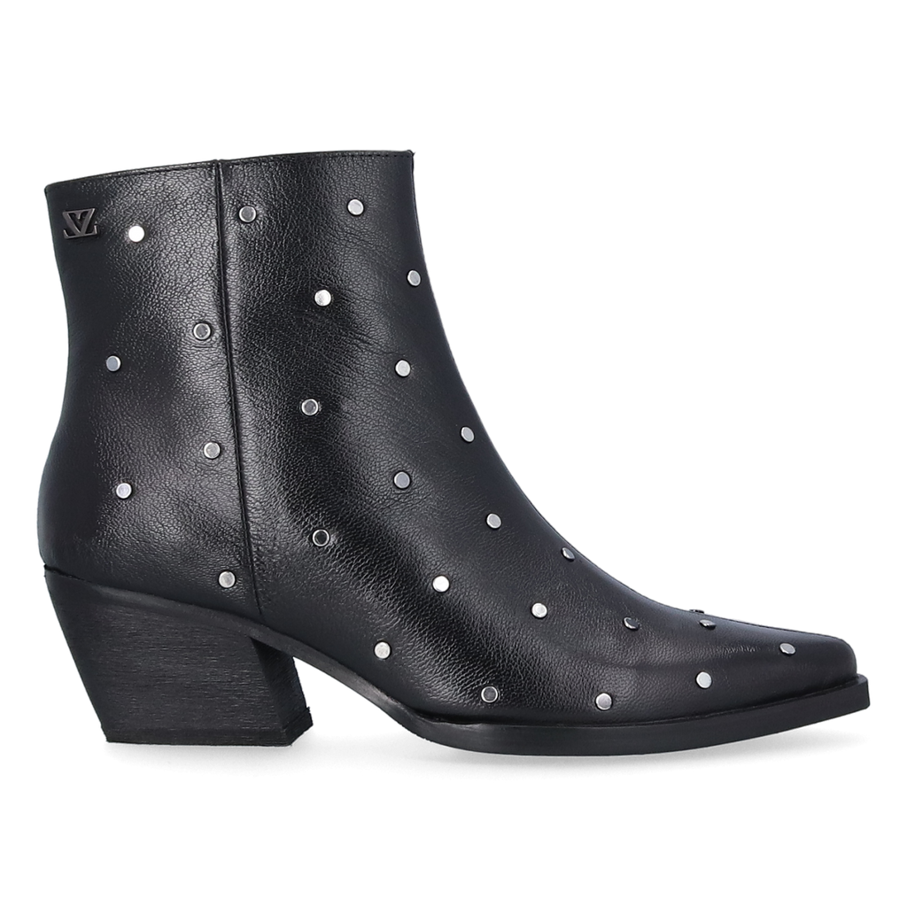 Claire Damen Leder-Stiefeletten Black