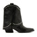 Isa Damen Leder Stiefeletten Black