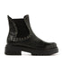 Odile Damen Leder Chelsea-Boots Black