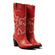 Ariane Damen Leder Cowboy-Stiefel Red