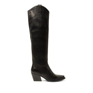 Adaline Damen Leder-Stiefel Black