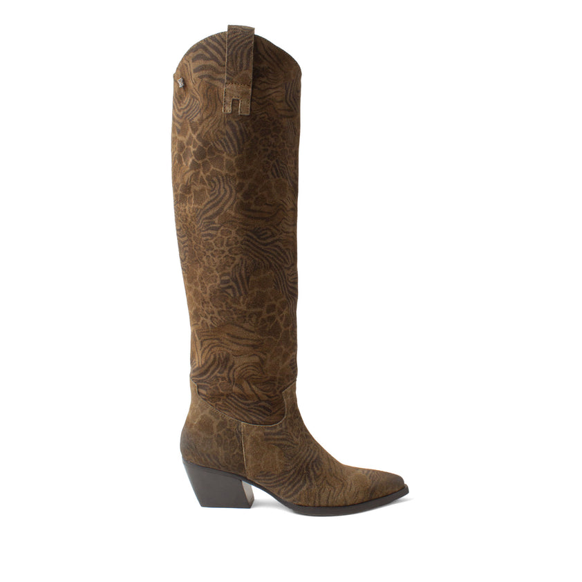 Adaline Damen Wildleder-Stiefel Khaki