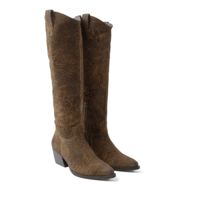 Adaline Damen Wildleder-Stiefel Khaki