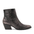 Phoebe Damen Leder-Stiefeletten Silver/Black