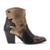 Stevie Damen Leder-Stiefeletten Gold