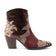 Stevie Damen Leder-Stiefeletten Merlot