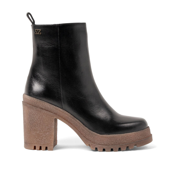 Rowan Damen Leder-Boots Black