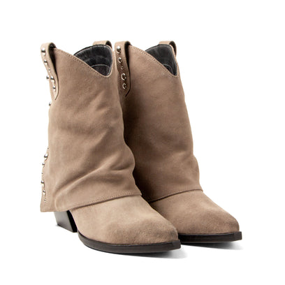 Yara Damen Wildleder Stiefeletten Fango