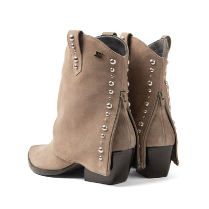 Yara Damen Wildleder Stiefeletten Fango