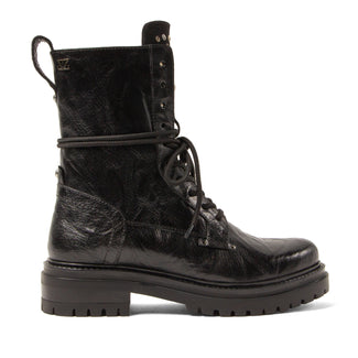 Lex Damen Leder-Schnürboots Black
