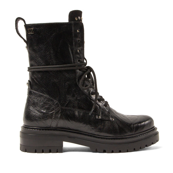 Lex Damen Leder-Schnürboots Black