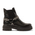 Jagger Damen Leder Chelsea-Boots Black
