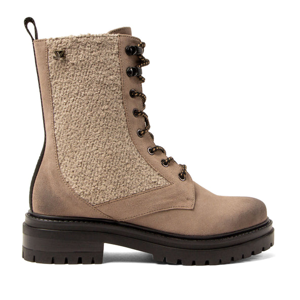 Nadi Damen Wildleder-Schnürboots Fango