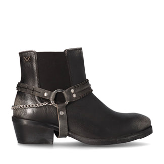 Emmi Damen Leder-Stiefeletten Pewter