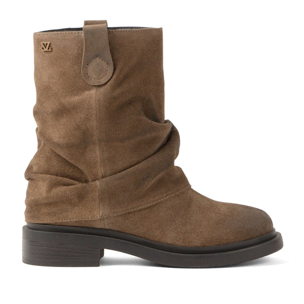Tari Damen Wildleder-Boots Taupe