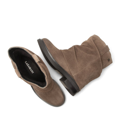 Tari Damen Wildleder-Boots Taupe
