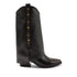 Kiki Damen Leder-Stiefel Black