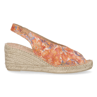 Laila-LL Damen Leder-Espadrilles Multi