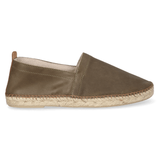 Marc Herren Leder-Espadrilles Caqui