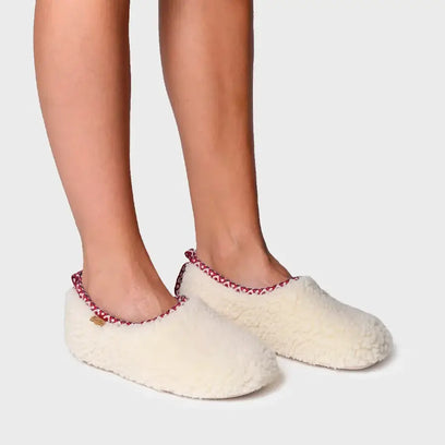 Marta-SH Damen Hausschuhe Blanc