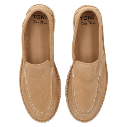 Milo Herren Wildleder-Espadrilles Camel