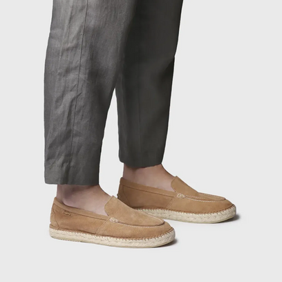 Milo Herren Wildleder-Espadrilles Camel
