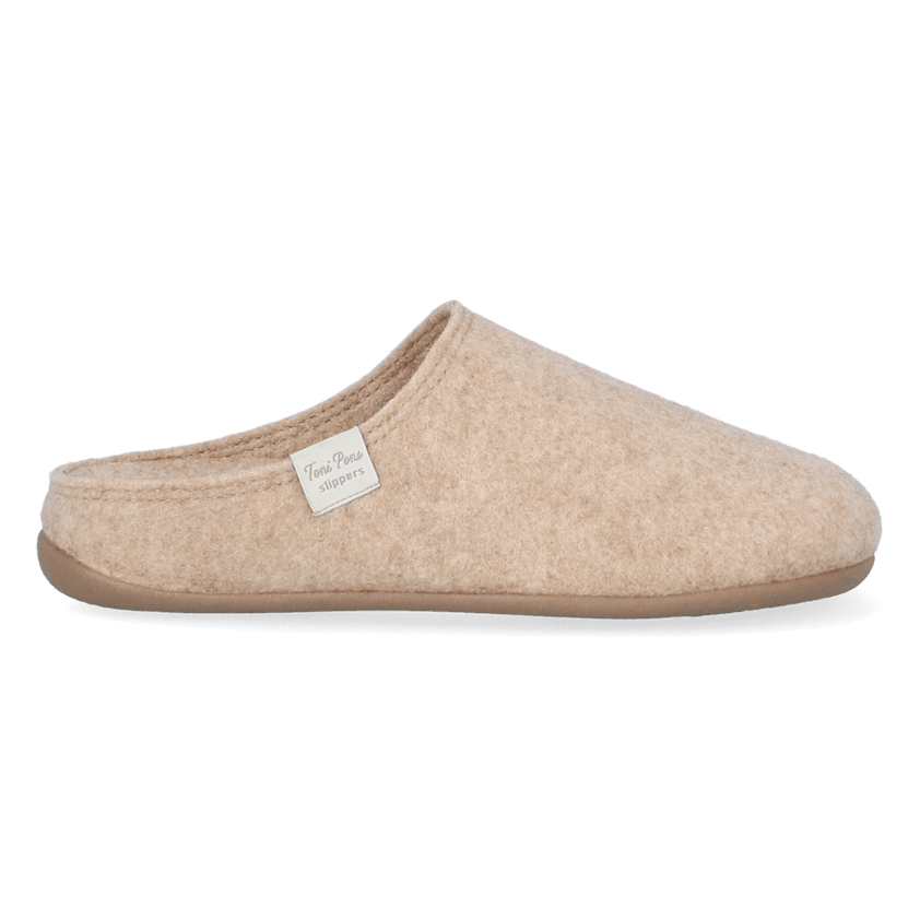 Mona-FR Damen Hausschuhe Beige