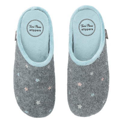Mona-FT Damen Hausschuhe Gris