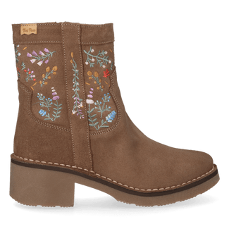 Monells Damen Wildleder-Boots Taupe