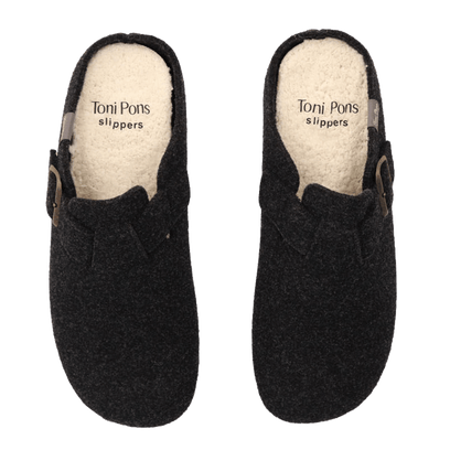 Norton-FP Herren Filz-Hausschuhe Negre