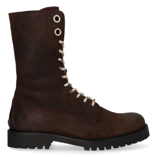BONNIE 01.04 Damen Leder-Boots Dark Brown