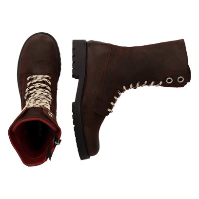 BONNIE 01.04 Damen Leder-Boots Dark Brown