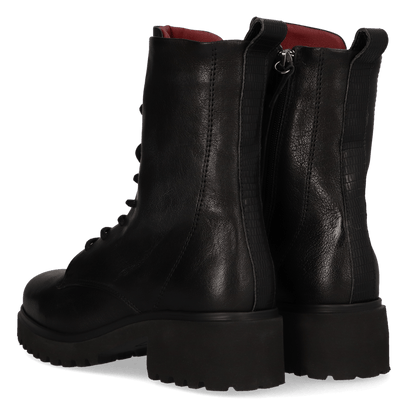 CLEO 16.01 Damen Leder-Schnürboots Black