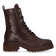 CLEO 16.02 Damen Leder-Schnürboots Dark Brown