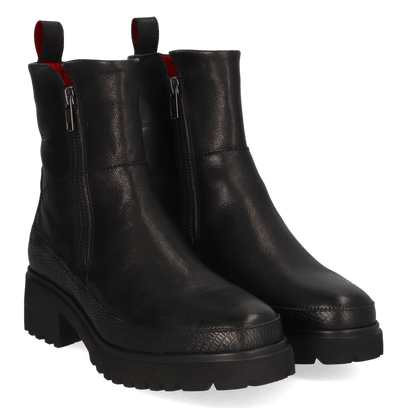 COCO 09.10 Damen Leder-Stiefeletten Black